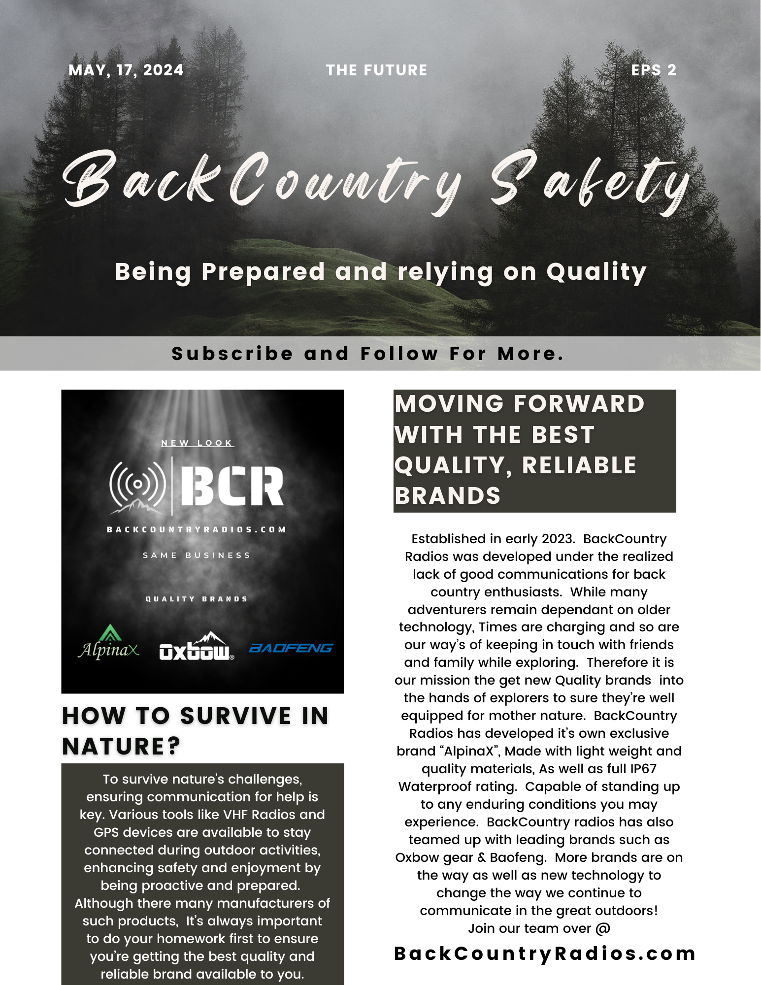 BackCountry radios | BackCountry Safety