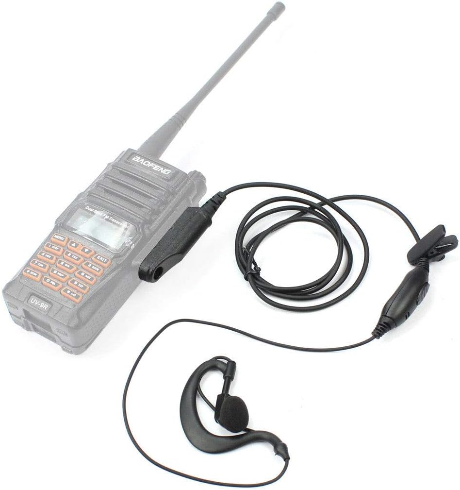 UV-9r earpiece connected